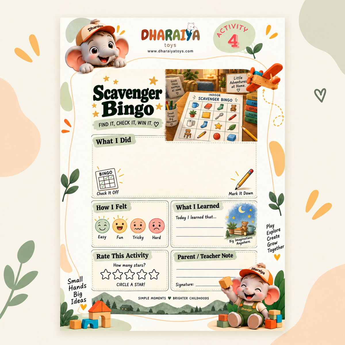 30 Days of Screen-Free Fun – Activity Book for Kids Ages 3–12 | INSTANT DOWNLOAD