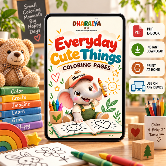 Everyday Cute Things Coloring Book | INSTANT DOWNLOAD