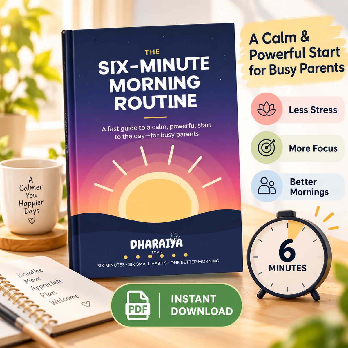 The Six-Minute Morning Routine: A Calm & Powerful Start for Busy Parents.