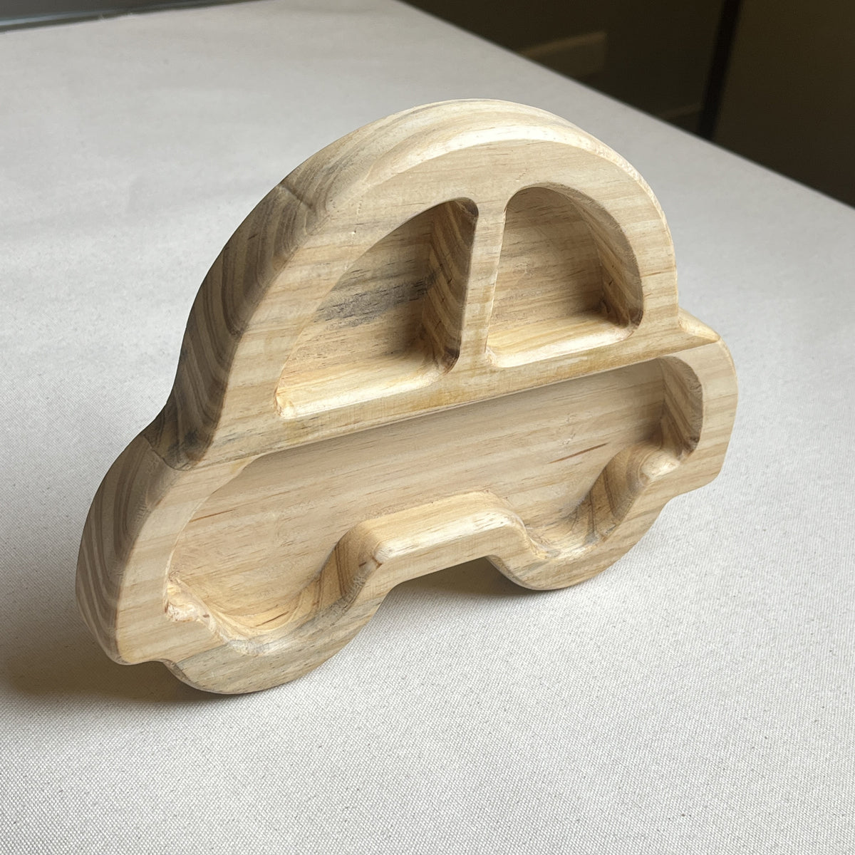 Car Shaped Wooden Plate by Dharaiya Toys