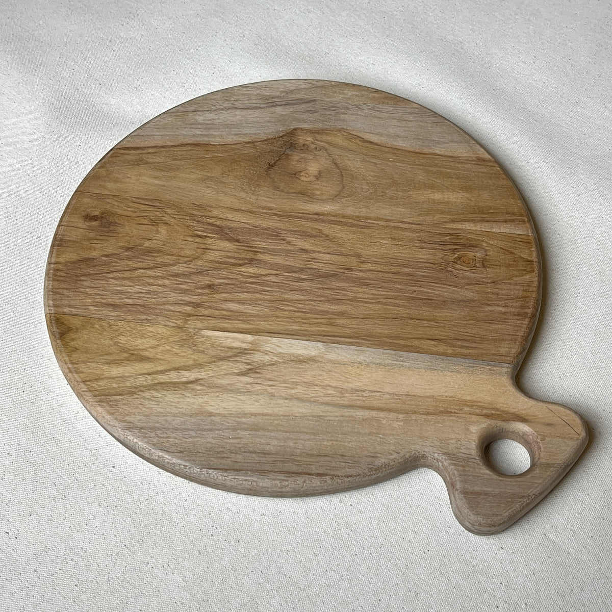 12-Inch Round Wooden Chopping Board