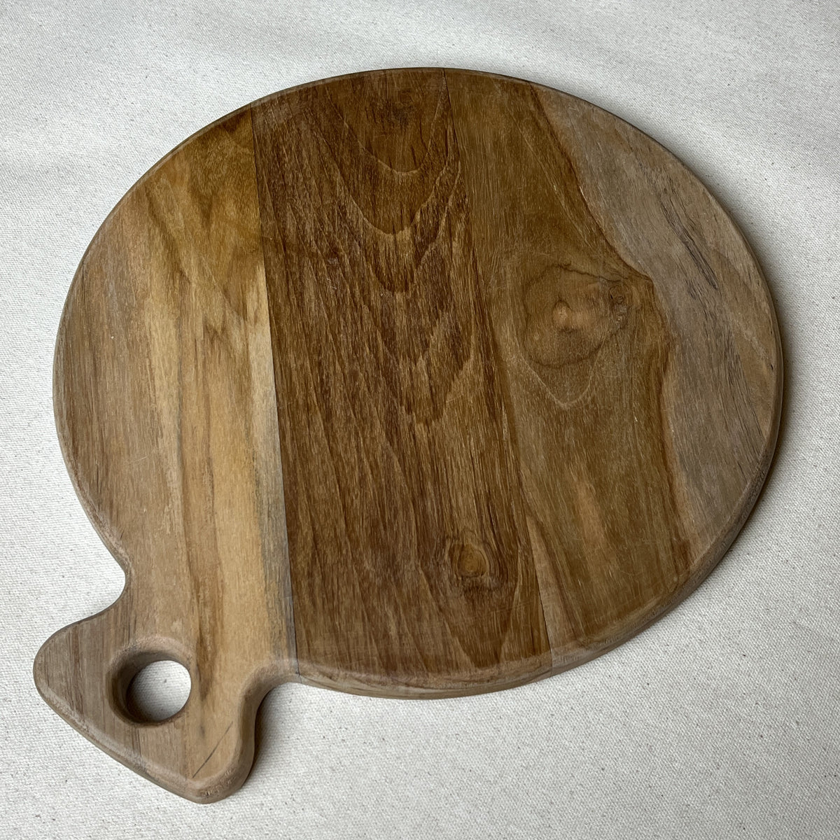 12-Inch Round Wooden Chopping Board
