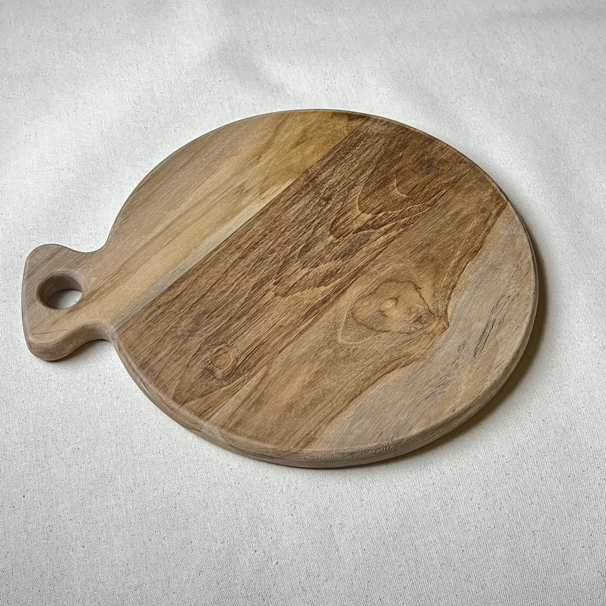 12-Inch Round Wooden Chopping Board