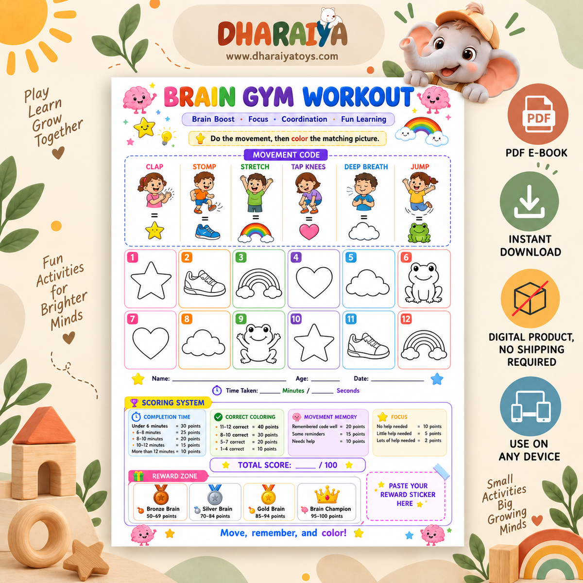 Brain GYM by Dharaiya Toys | Play, Think & Learn